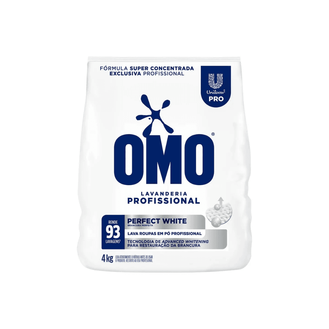 Sabão em Pó Omo Perfect White 4kg. Categoria Produtos de Limpeza. Subcategoria Sabão. Marca Omo. Quantidade 4kg. Casa Limpa em São Paulo, Rua Apinajés 1484, Sumaré.