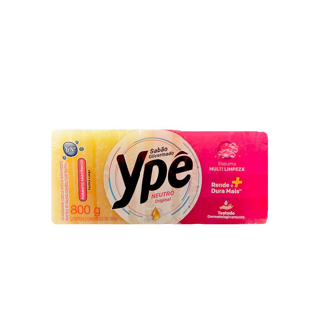Sabão Pedra 180g Ype Glicerinado c/5. Categoria Produtos de Limpeza. Subcategoria Sabão. Marca Ypê. Quantidade 5 unidades de 180g. Casa Limpa em São Paulo, Rua Apinajés 1484, Sumaré.