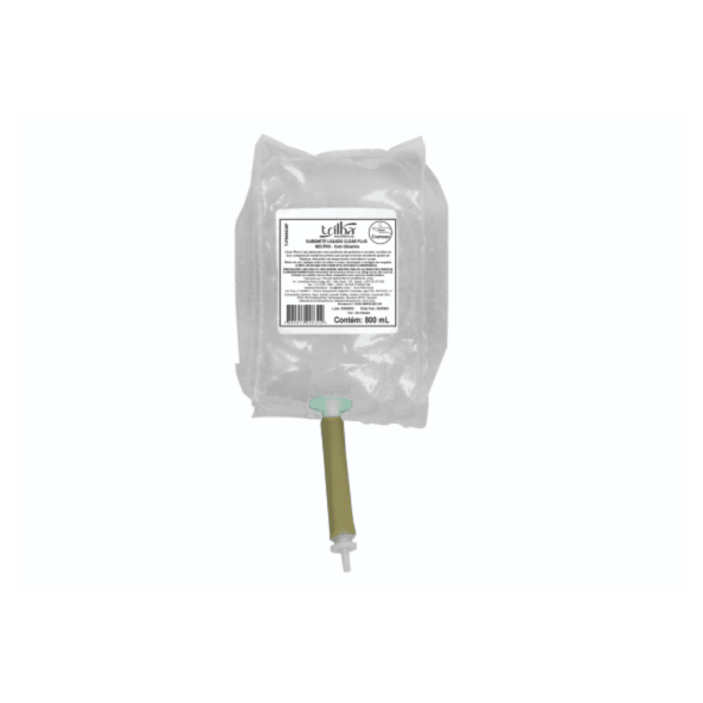 Sabonete Líquido Neutro Clear Trilha Refil de 800ml. Categoria Higiene e Cuidados. Subcategoria Sabonetes. Marca Trilha. Quantidade 800ml. Casa Limpa em São Paulo, Rua Apinajés 1484, Sumaré.