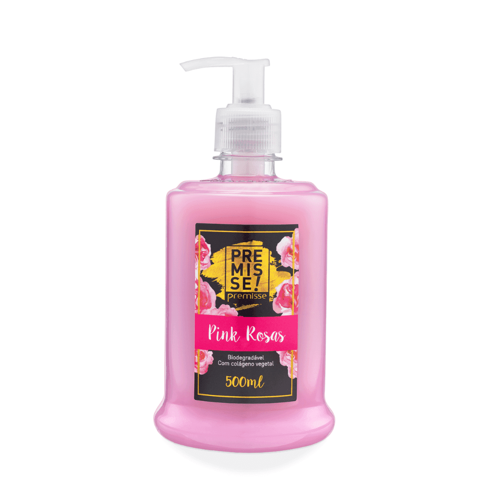Sabonete Líquido Pink Rosas Premisse 500ml. Categoria Higiene e Cuidados. Subcategoria Sabonetes. Marca Premisse. Quantidade 500ml. Casa Limpa em São Paulo, Rua Apinajés 1484, Sumaré.
