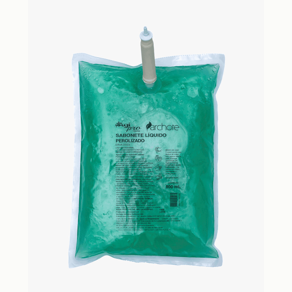 Sabonete Líquido Refil Erva Doce Agi Pro Cleene 800ml. Categoria Higiene e Cuidados. Subcategoria Sabonetes. Marca Archote. Quantidade 800ml. Casa Limpa em São Paulo, Rua Apinajés 1484, Sumaré.
