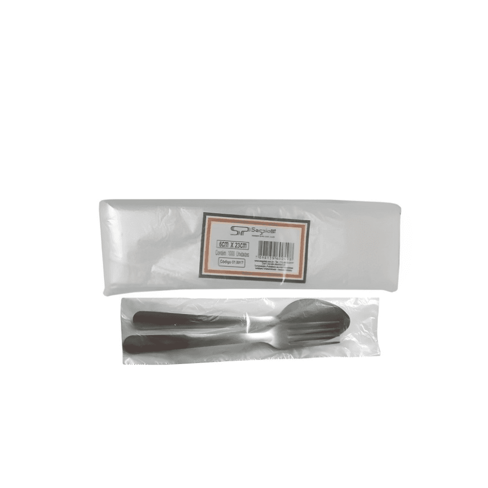 Saco Descartável para Talher 6x23cm Segplast 1000 unidades. Categoria Descartáveis e Embalagens. Subcategoria Garfo Descartável. Marca Segplast. Quantidade 1.000 unidadades. Casa Limpa em São Paulo, Rua Apinajés 1484, Sumaré.