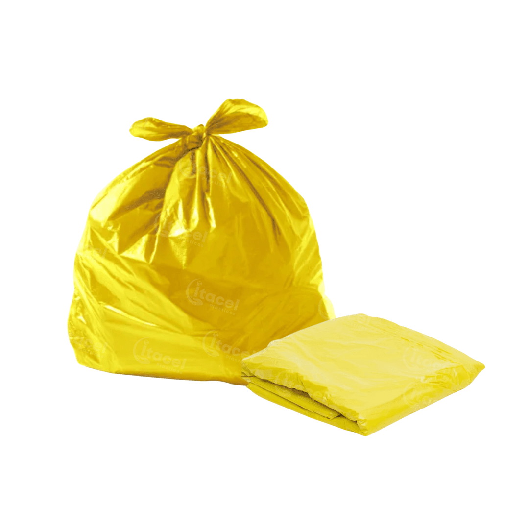 Saco p/Lixo 100L P40 Amarelo Itacel. Categoria Sacos e Sacolas. Subcategoria Saco para Lixo. Marca Itacel. Quantidade 2,640Kg. Casa Limpa em São Paulo, Rua Apinajés 1484, Sumaré.