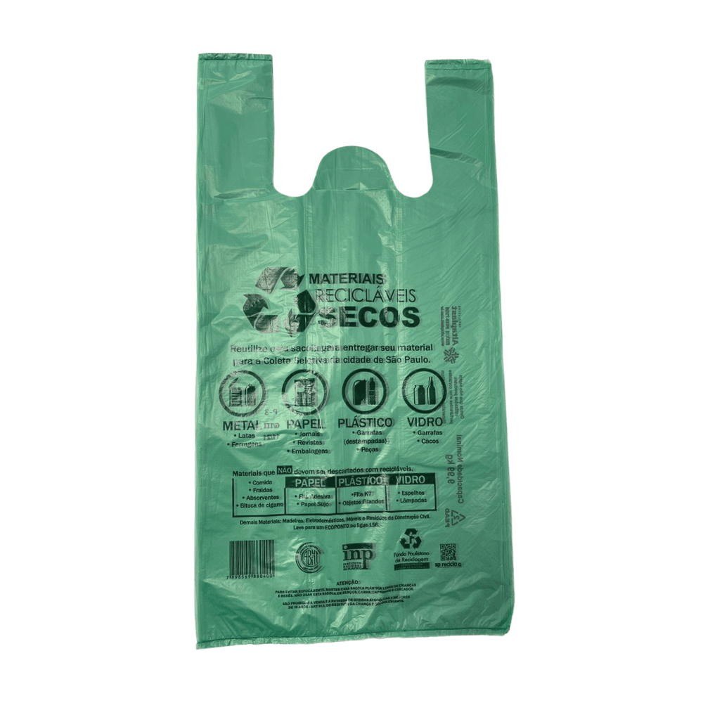 Sacola Plástica padrão Prefeitura Verde 48x55 c/ 500 unidades Altaplast. Categoria Sacos e Sacolas. Subcategoria Sacola Plástica. Marca Altaplast. Quantidade 500 unidades. Casa Limpa em São Paulo, Rua Apinajés 1484, Sumaré.