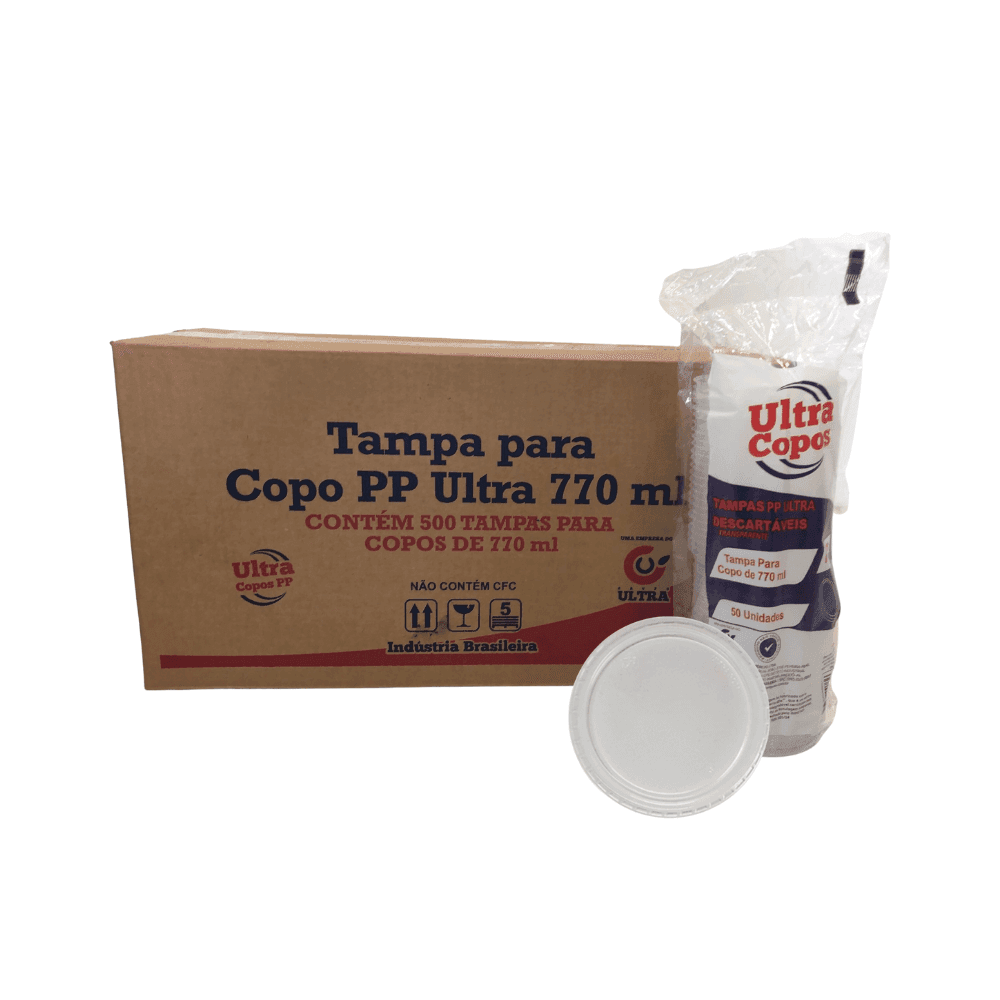 Tampa para Copo de 770ml Sem Furo Transparente PP Ultra 500 unidades. Categoria Descartáveis e Embalagens. Subcategoria Tampas Descartáveis. Marca Ultra. Quantidade 500. Casa Limpa em São Paulo, Rua Apinajés 1484, Sumaré.