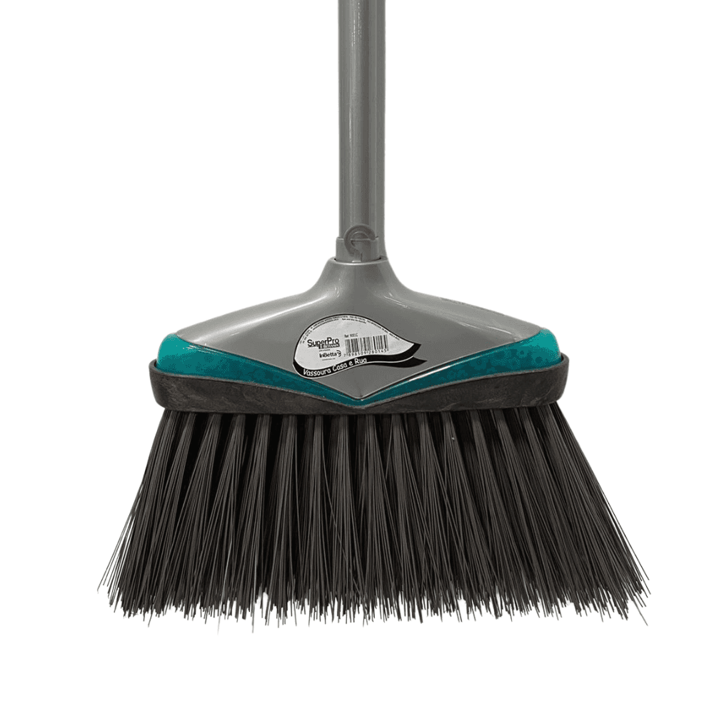 Vassoura Casa e Rua Multiuso Casa e Rua com Cabo 90001C Super Pro Bettanin Indicada para Uso Externo. Categoria Acessórios para Limpeza. Subcategoria Vassouras. Marca Super Pro. Quantidade 1. Casa Limpa em São Paulo, Rua Apinajés 1484, Sumaré.