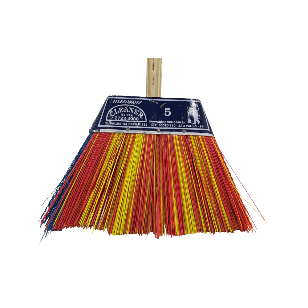 Vassoura Nylon com Cabo de Madeira Cleaner N5. Categoria Acessórios para Limpeza. Subcategoria Vassouras. Marca Cleaner. Quantidade 1. Casa Limpa em São Paulo, Rua Apinajés 1484, Sumaré.