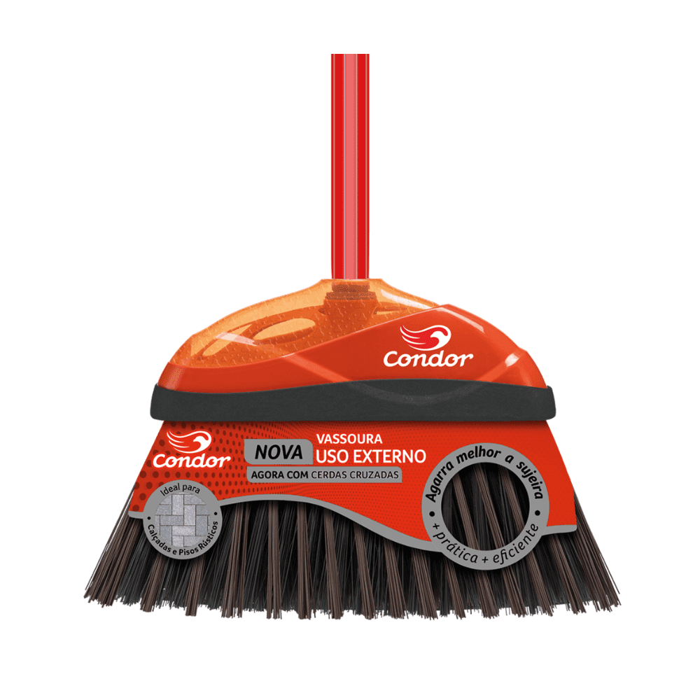 Vassoura V-52 Condor Indicada para Uso Externo Ideal para ideais para Varrer Calçadas de Cimento, Pedra e Asfalto. Categoria Acessórios para Limpeza. Subcategoria Vassouras. Marca Condor. Quantidade 1. Casa Limpa em São Paulo, Rua Apinajés 1484, Sumaré.